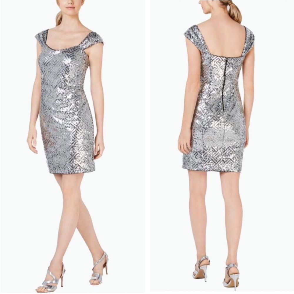 NWT Calvin Klein Sequined Cocktail Dress